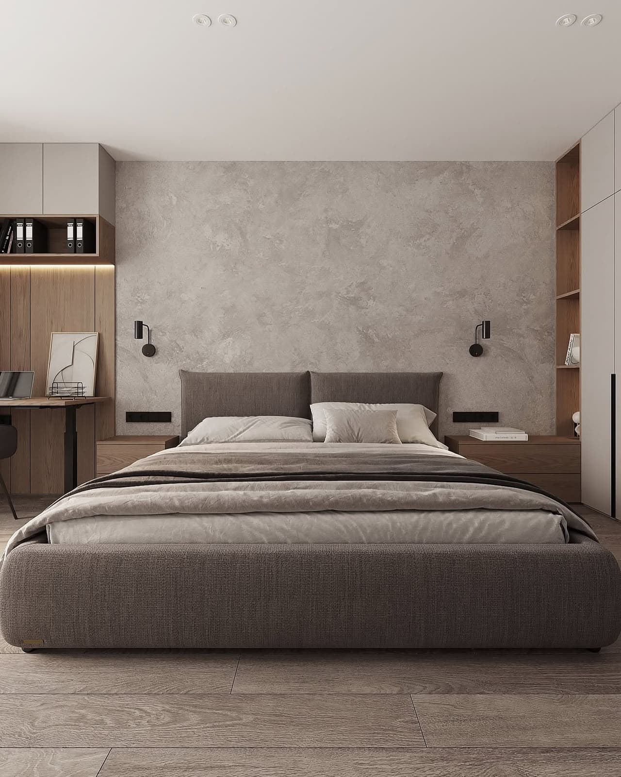 Residential bedroom interior design concept