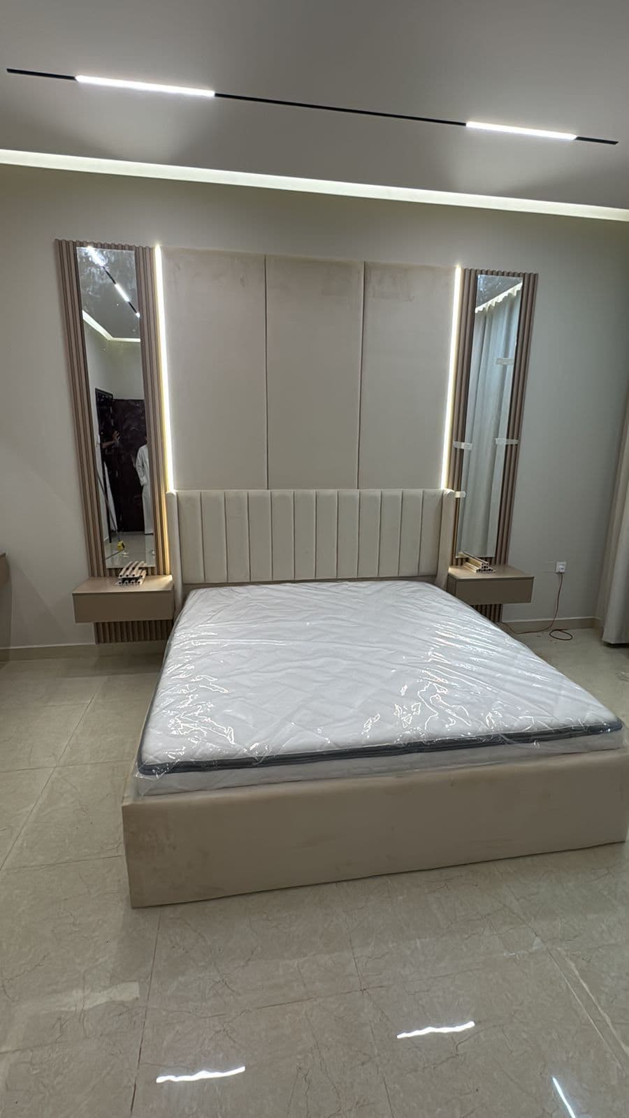 Renovated villa bedroom interior