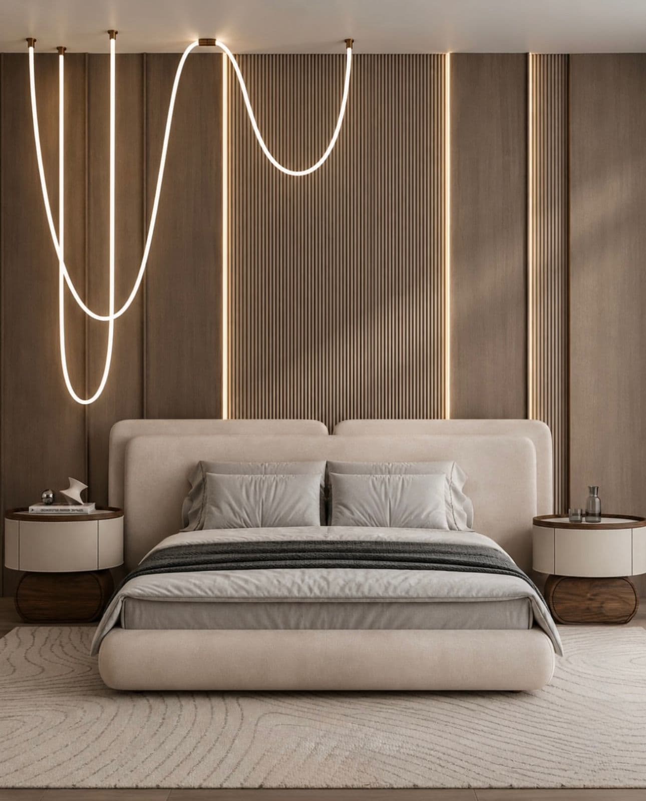 Residential bedroom interior design concept